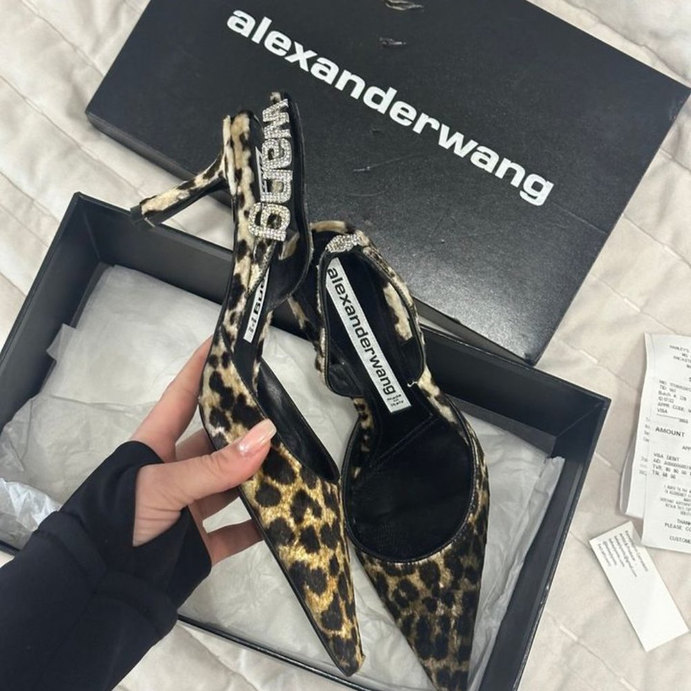 NEW Alexander Wang Leopard Kitten Heel